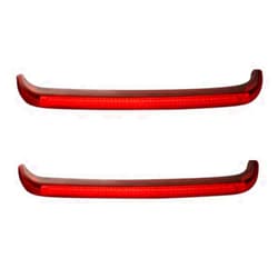Custom Dynamics Low Profile Red Sequential Bagz Saddlebag Lights for '14+ HD Touring Models - Red Lens - with Turn Signal Decoder Module
