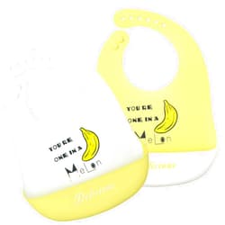 Eimmabey Silicone Bibs for Babies and Toddlers 2 Sets Feeding Bibs for Boy and Girl, Adjustable Soft Waterproof Bibs