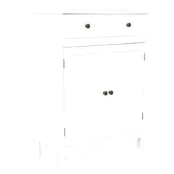 Cffuvros Bathroom Storage Cabinet with 2 Doors, Freestanding Storage Cabinet with 1 Large Drawer, Adjustable Shelf, Kitchen Cupboard for Living Room Bathroom Entryway