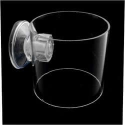 DGZZI Fish Feeder Acrylic Aquarium Fish Tank Adjustable Circle Ring Fish Feeding Floating Food Dish Food Protection Cover Tray Feeder