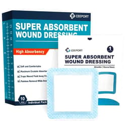 Ceeport Super Absorbent Dressing Pads for Wound Care, 4