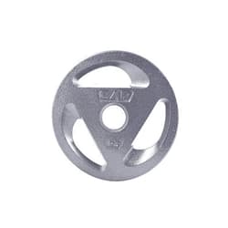 CAP Barbell 2-Inch Olympic Grip Weight Plates, Single, Gray, Various Sizes