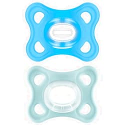 MAM Comfort Pacifiers, Newborn Pacifiers, 2 Count (Pack of 1) MAM Pacifiers 3-12 Months, Best Pacifier for Breastfed Babies, Boy Silicone Pacifier