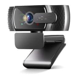 Lavsoul 4K Webcam for PC & Mac, Tiny USB Streaming Camera with PDAF Autofocus, Dual Omnidirectional Noise-Canceling Microphones, Auto Low-Light Correction, Works with Zoom, Teams, Google Meet & Twitch