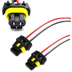 iJDMTOY 900-Series 9005 9006 Female Adapter Wiring Harness Sockets Wire Compatible with Automtive Driving Light, Fog Light, etc