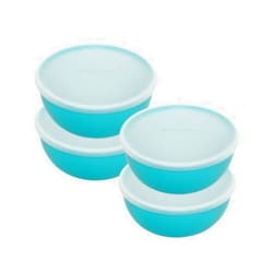 KitchenAid Plastic Pinch Bowls with Lids, Set Of 4