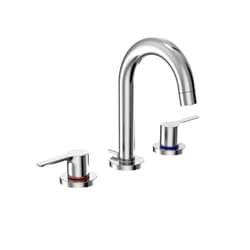 TOTO LB Series Two Handle Widespread 1.2 GPM Bathroom Sink Faucet with Drain Assembly, Polished Chrome - TLS01201U#CP