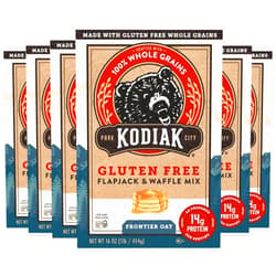Kodiak Cakes Frontier Oat Gluten Free Protein Pancake and Waffle Mix, 16oz (Pack of 6)