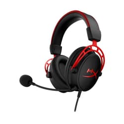 HyperX Cloud Alpha - Gaming Headset, Dual Chamber Drivers, Legendary Comfort, Aluminum Frame, Detachable Microphone, Works on PC, PS4, PS5, Xbox One/ Series X|S, Nintendo Switch and Mobile – Red