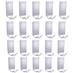 FOTYRIG Adhesive Hat Hooks for Wall Baseball Caps Rack Hangers 304 Stainless Steel Waterproof Stick on Hooks Strong & Durable (Max Load up to 4Lbs)-20 Packs
