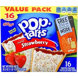 Pop-Tarts Kellogg's Pop-tarts Frosted Strawberry 16 Count