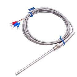 TWTADE Stainless Steel PT100 RTD Thermistor Temperature Sensor Probe,100mm / 4
