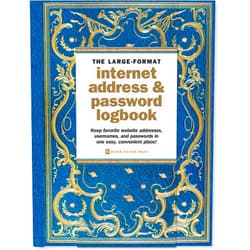 By Peter Pauper Press (Author) Celestial Large-Format Internet Address & Password Logbook (removable cover band for security)