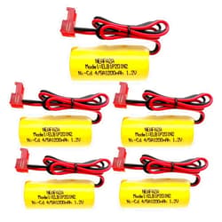 NEAFAZA ELB1P201N2 ELB1P201N Emergency Light Battery 1.2V 1200mAh Ni-CD Compatible with Lithonia ELB1P201NB ELB1P2901N ANIC1493 1009S00-MZ ELB0320 Grainger 4WT20 OSA212 NIC1169 EBE-33 (5 Pack)