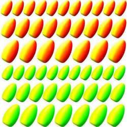 Skylety 60 Pieces Foam Floats Bullet Fishing Foam Snell Floats Pompano Rigs Oval Fly Fishing Strike Indicators for Trout Catfish Walleye