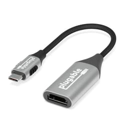 Plugable USB C to HDMI Adapter, HDMI 2.1, 8K 60Hz or 4K 144Hz, USB4 / Thunderbolt to Adapter for 4K HDR Monitor, XPS, iPhone 15, iPad Pro, MacBook Pro, Mac Resolution up to 4K 60Hz (USBC-HDMI8K)