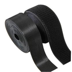 MYUREN Sew on Hook and Loop Strips 2in x 3yd | Easy to Sew | Excellent Grip | Non-Adhesive Back Nylon Strips Fabric Fastener Non-Adhesive Interlocking Tape for Clothing Sewing Crafts and DIY Projects, Black