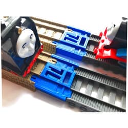 TrainLab Adapters Compatible with New TrackMaster (2014 Gray) and Old TrackMaster (2009 Brwn) (2pc) (Blue)