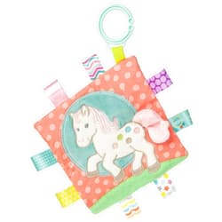 Mary Meyer Taggies Soothing Sensory Crinkle Me Toy with Baby Paper and Squeaker, Painted Pony, 6.5 x 6.5-Inches