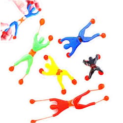 JOHOUSE Sticky Man, 24PCS Sticky Wall Climber Rolling Men Stocking Stuffers, Window Crawlers Party Favors for Kids Classroom Prize, Toys for Sensory Kids