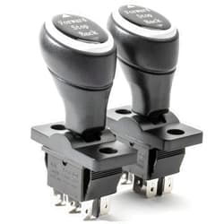 ToiCottage 2 Pcs 6V 12V 24V Forward Reverse Switch Compatible with Power Wheels Forward, Stop,Reverse Gear Lever Forward Stop Back Switch Replacement Parts for Ride on Toys