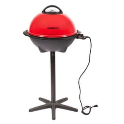 Cuisinart Indoor/Outdoor Electric Grill, 2-in-1 Portable BBQ with Non-Stick Cooking Surface, Electric Grill Outdoor with Adjustable Heat, Stand/Tabletop Options for Cookouts, Barbecues, Small Spaces