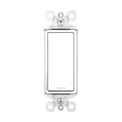 Pass & Seymour Legrand radiant TM873WCC10 15 Amp Rocker Wall Switch, 3-Way Decorator Light Switches, White (1 Count)