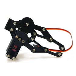 Swaytail Premium Metal Robot Mechanical Claw/Clamp Arm/Gripper with High Torque Servo, Robotics Part/Accessory Model for Arduino/Raspberry pi/Microbit to Clip/Carry, DIY AI ROS STEAM Education
