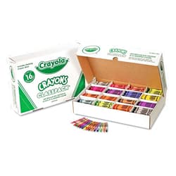 Office Realm Crayola 528016 Classpack Regular Crayons, 16 Colors, 800/BX