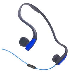 GZCRDZ Bone Conduction Headphones with Microphone Stereo Open-Ear Sport Headphone with Noise Reduction Microphone (Blue)