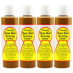 Maui Babe Browning Lotion 8 Ounces (Pack of 4)
