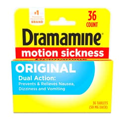 Dramamine Original, Motion Sickness Relief, 36 Count