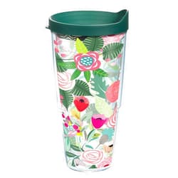 Tervis Brilliant Bliss Collection Made in USA Double Walled Insulated Tumbler Travel Cup Keeps Drinks Cold & Hot, 24oz Classic, Budding Bliss