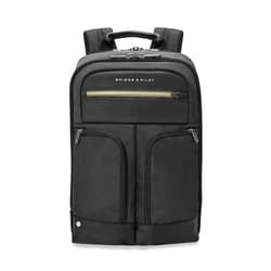 Briggs & Riley Slim Expandable Backpack - Carry On Travel Backpack for Women & Men, Personal Item Bag, Self-Repairing Zippers, Padded Straps, Fits up to 16