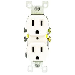 Leviton 5320-TMP 15 Amp, 125 Volt, Duplex Receptacle, Residential Grade, Grounding, 10-Pack, Light Almond