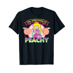 Super Mario Princess Peach Everything Peachy Graphic T-Shirt T-Shirt
