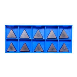 YUFUTOL Carbide Milling Inserts TPCN32PDTR TPG32 TiN Coated Lathe Carbide Inserts for Processing Steel Stainless Iron Finishing and Semi-Finishing for indexable End Mills, 10 Pieces