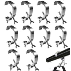 YEUIKERR 10 Pack Truss Clamp 1.18-2 Inch Stage Light Clamps Hook, Fit for 30-50 mm OD Tube/Pipe, Aluminum Alloy Lights Truss C Clamp for DJ Lighting Par Lights Spot Lights, Load Capacity 55 LB