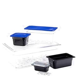 Carlisle FoodService Products Storplus 1/2-Size Food Pan Lid with Notched Handle for Catering, Buffets, and Restaurants, Polycarbonate, Clear, (Pack of 6)