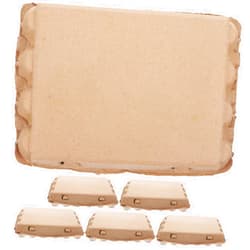 Zerodeko 6Pcs egg tray can organizer for fridge egg holder trays Egg Carton Trays empty egg cartons egg dispenser rack farm egg holder egg storer egg filler Kraft pulp kraft paper egg plate