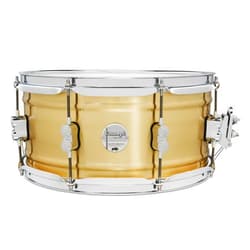 PDP By DW Concept Series 1.2mm Natural Satin Brushed Brass 6.5x14 Snare Drum (PDSN6514NBBC)
