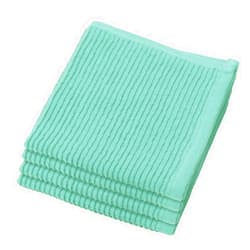 Now Designs Ripple Kitchen Dishcloth, Set of 4, Lucite Green