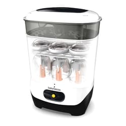 Baby Brezza 4 in 1 Baby Bottle Sterilizer Machine – Largest Capacity Electric Steam Sterilization – Pacifiers, Breast Pump Parts + Universal Sterilizing for All Bottles: Plastic, Glass, Large, Small
