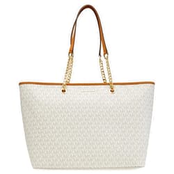 Michael Michael Kors Michael Kors Jet Set Travel Chain Signature Tz Tote Vanilla