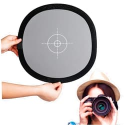 Sedremm Gray/White Balance Card,24x24Inch (60x60cm) Portable Focus Board Two Sides Double Face 18% Grey/White Balance Reference Card with Carry Pouch for Canon Nikon Sony