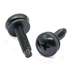 Aiwaiufu 50 Packs 10-32 Rack Screws, Rack Mount Screws with Nylon Washers for Server Rack, Network Rack, Audio Rack, etc.