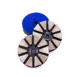 Z-LEAP 3-Inch Metal Bond Diamond Floor Grinding Discs Polishing Pads for Concrete Stone (50 Grit, 3-Pcs)