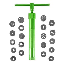 YAMHOHO Stainless Steel Clay Extruder Sugar Paste Extruder Cake Fondant Decorating Tool Set Ceramics & Pottery Clay Extruders Mixers & Presses (Green)