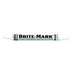 Tools Supply Brite-Mark Medium Tip Paint Marker, White, Model: 84003, Tools & Hardware Store