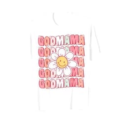 Matching Groovy Party Shirts and 70s Vibes Groovy Godmama Matching Family Birthday Party Daisy Flower T-Shirt